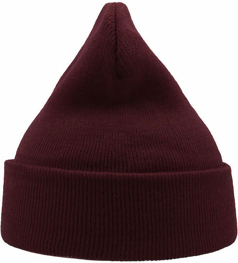 Wind Beanie Ανδρικός Σκούφος Πλεκτός σε Μπορντό χρώμα