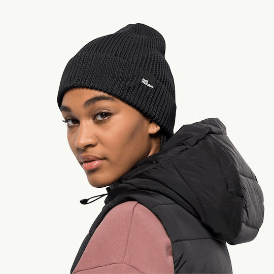 Beanie Unisex Beanie Knitted in Black color