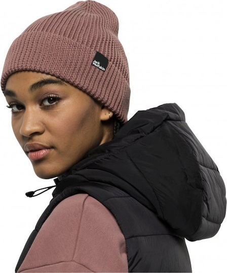 Knitted Beanie Cap Pink