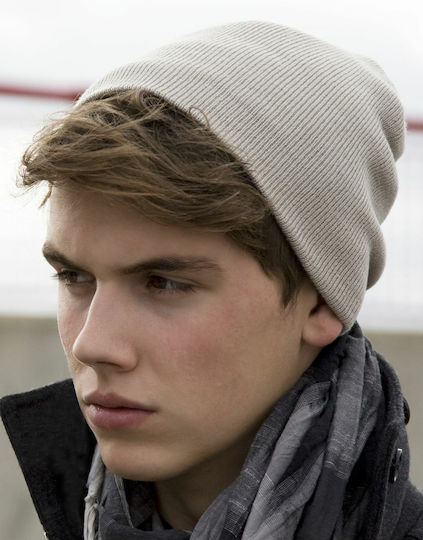 Knitted Beanie Cap Beige