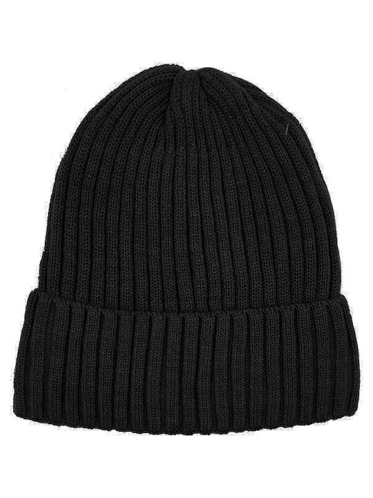 Gift-Me Knitted Beanie Cap Black