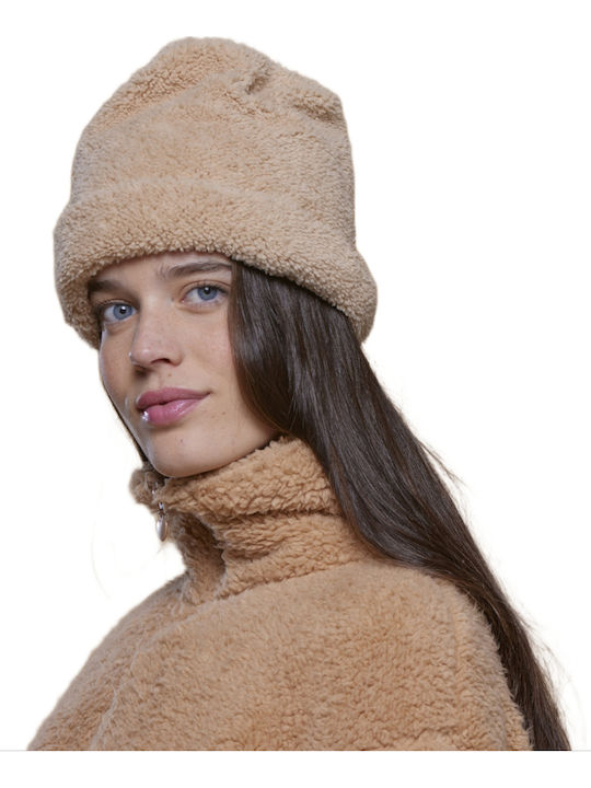 Knitted Beanie Cap Beige