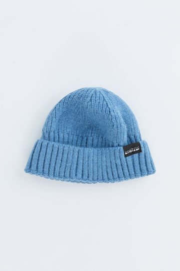 Ribbed Beanie Cap Light Blue