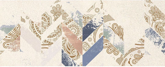Fiore Ceramica Placă Perete Bucătărie / Baie Ceramic Mat 50x20cm Multicolor