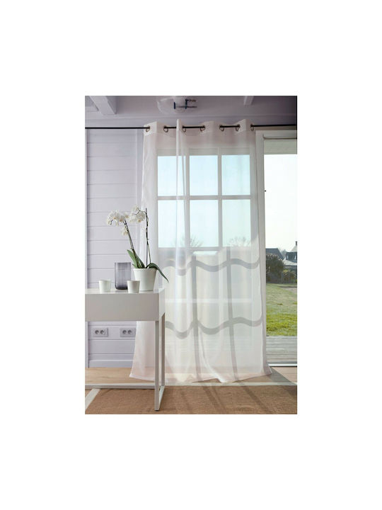 So'Home Vorhang Fenster mit Obere Registerkarte Weiß 324090952_749_80 350x350cm