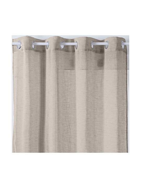 Atmosphera Curtain with Grommet A-S Fred Beige 140x240cm