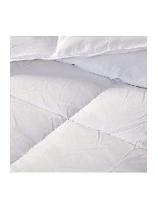 Aigaion Single Quilt with Microfiber Filling 160x240cm White