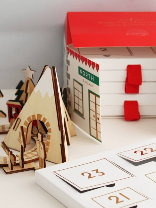 Meri Meri Adventskalender Eisenbahn Zug Selbstgemacht Holz