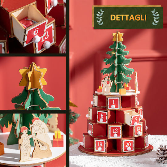 HomCom Advent Calendar DIY Χάρτινο