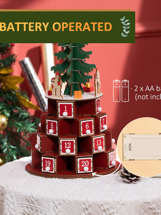 HomCom Advent Calendar DIY Χάρτινο