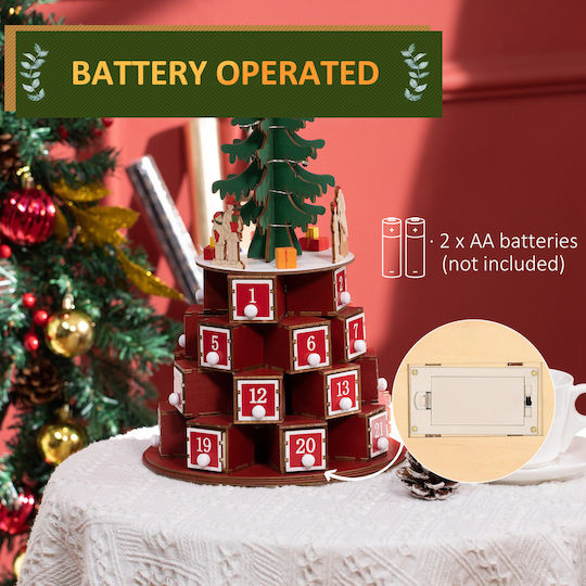 HomCom Advent Calendar DIY Χάρτινο