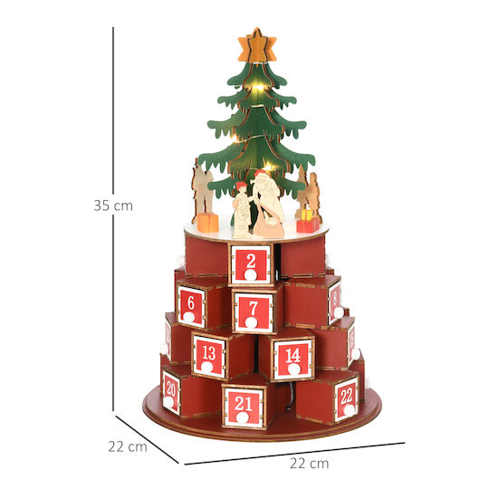 HomCom Advent Calendar DIY Χάρτινο