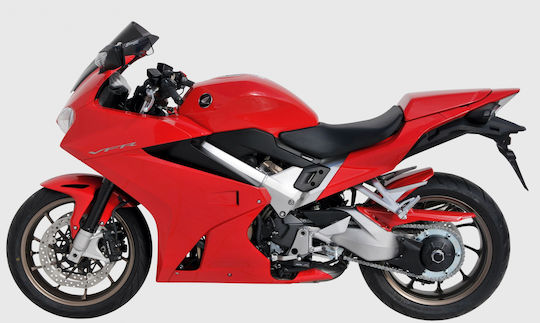 Ermax Λασπωτήρας Τροχού Μοτοσυκλέτας για Honda VFR Μαύρο