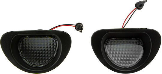 NTY Lumini pentru plăcuțele de înmatriculare Lumini LED pentru Citroen C1 Peugeot 107 2buc