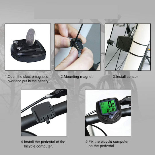 Mizoo Turometru Cu Fir Pentru Bicicletă Waterproof