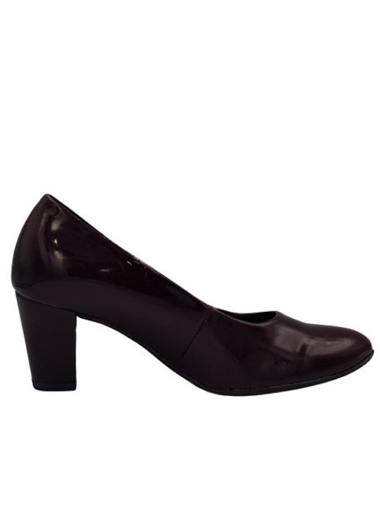 Gabor Patent Leather Burgundy Heels