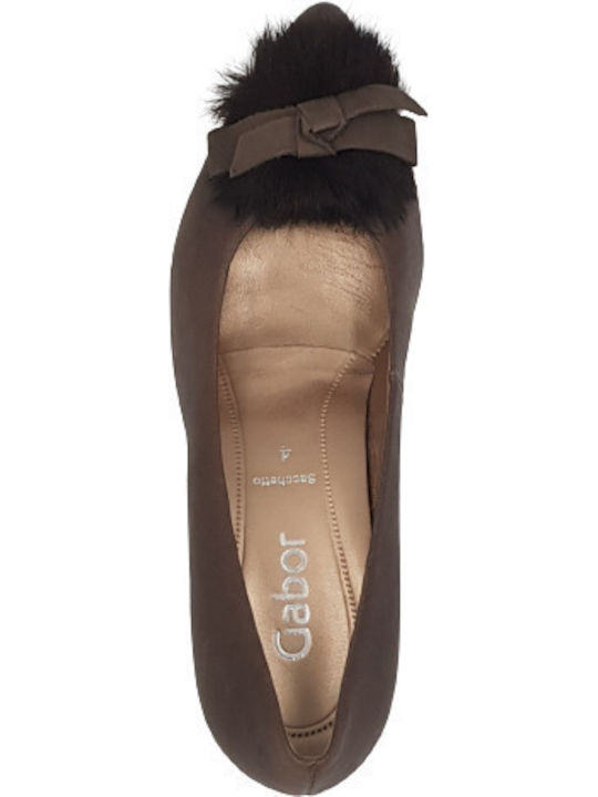 Leather Pointed Toe Gray Heels