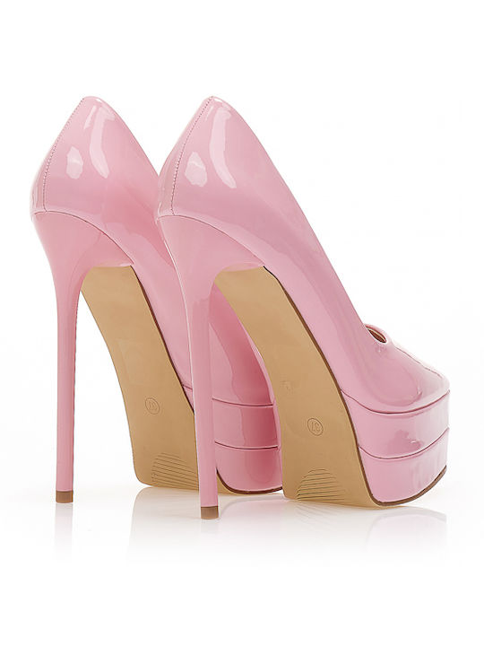 Pumps mit Stiletto-Absatz Rosa