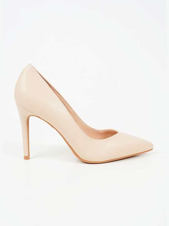 Piazza Shoes Pointed Toe Beige Heels