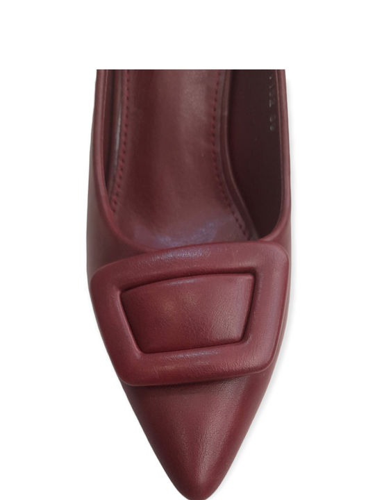 Plato Burgundy High Heels