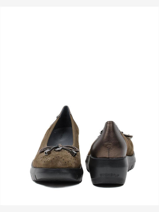 Γυναικεία Loafers σε Καφέ Χρώμα
