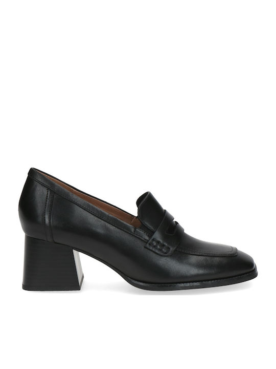 Leather Black Heels