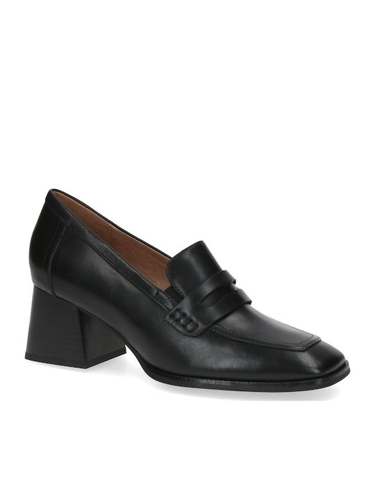 Leather Black Heels