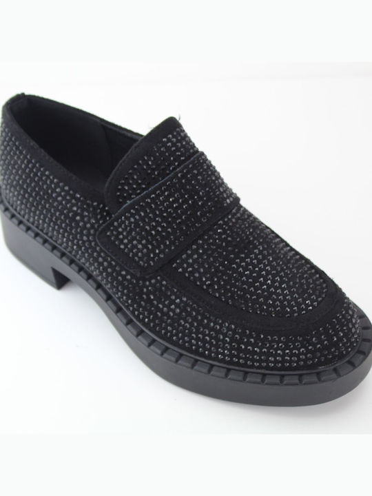 Plato Women's Loafers in Black Color