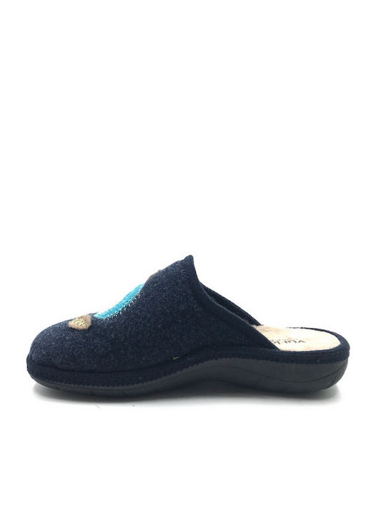 Vulladi Women's Slippers Navy Blue