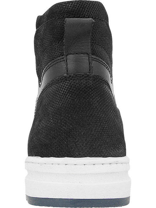 Leder Schwarz Herrenstiefel