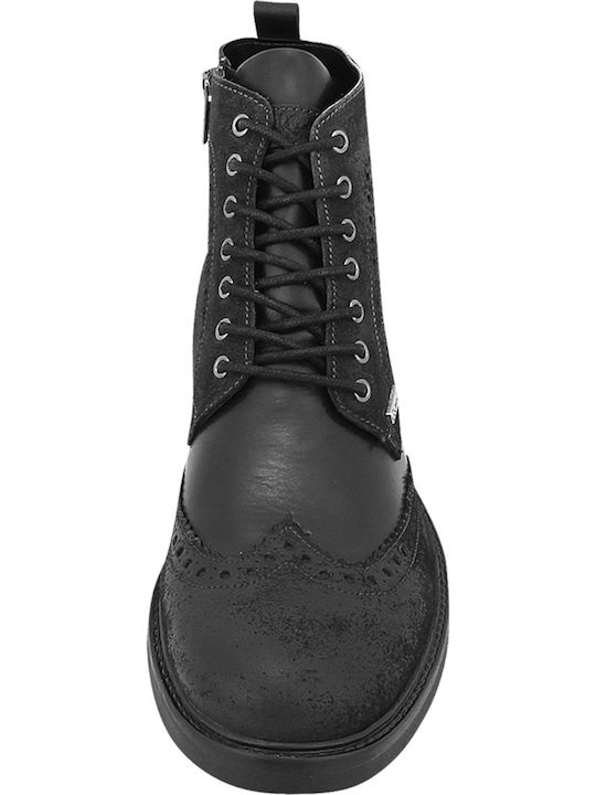Piele Negru Ghete barbati