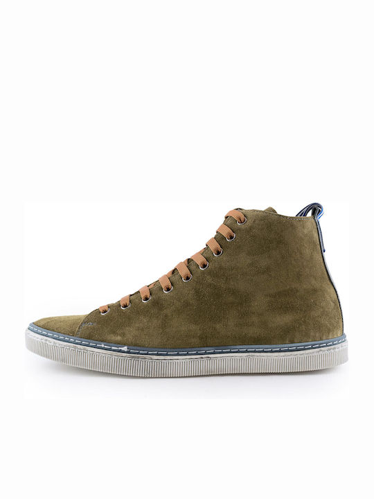 Leder Khaki Herrenstiefel
