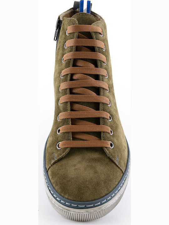 Leder Khaki Herrenstiefel