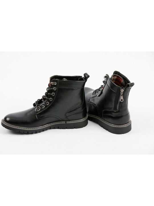 Mohicans Black Line Schwarz Herrenstiefel