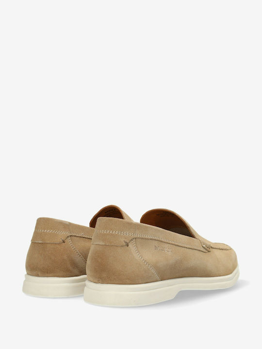 Mexx Men's Leather Loafers Beige