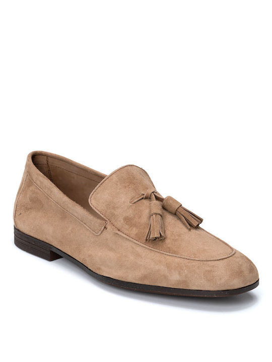 Frau Men's Suede Loafers Beige