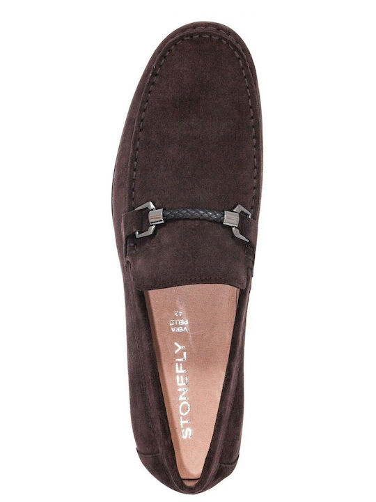 Δερμάτινα Ανδρικά Loafers σε Καφέ Χρώμα