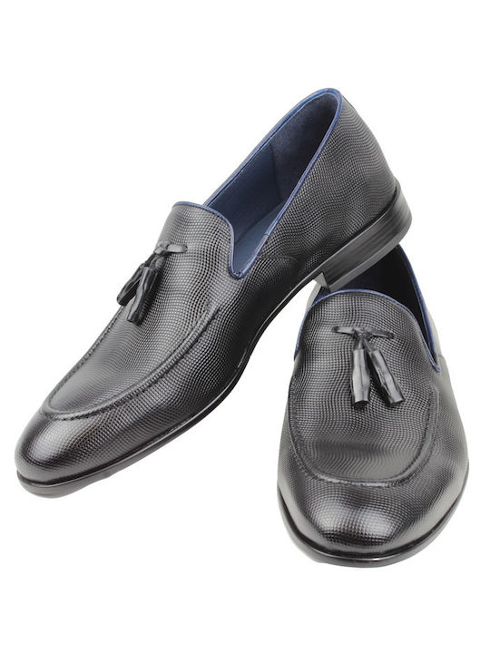 Raymont Men's Leather Loafers Black