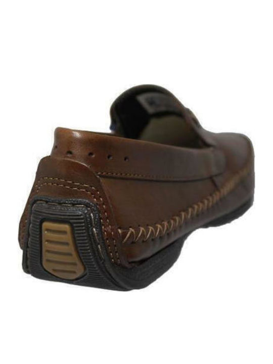 Men's Leather Moccasins Tabac Brown