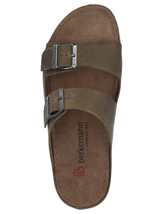 Berkemann Adam Leder Herrensandalen in Braun Farbe