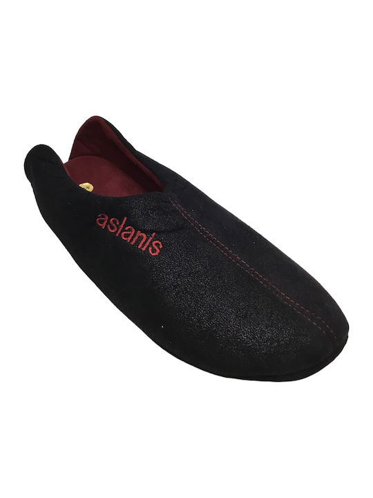 Aslanis Home Men's Slipper Black