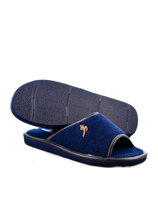Men's Terry Slippers Blue