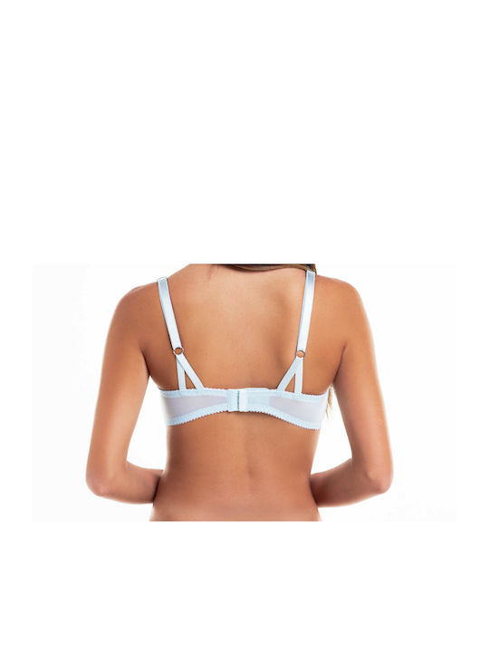 Miss Rosy Balconette Balconette Bra with Light Padding Underwire Light Blue