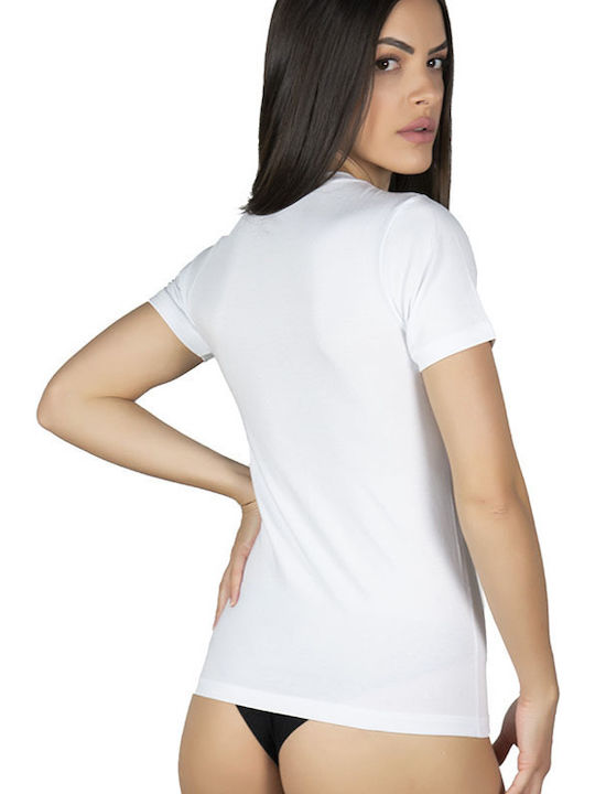 A.A UNDERWEAR Women's Short Sleeve T-Shirt White 2Pack