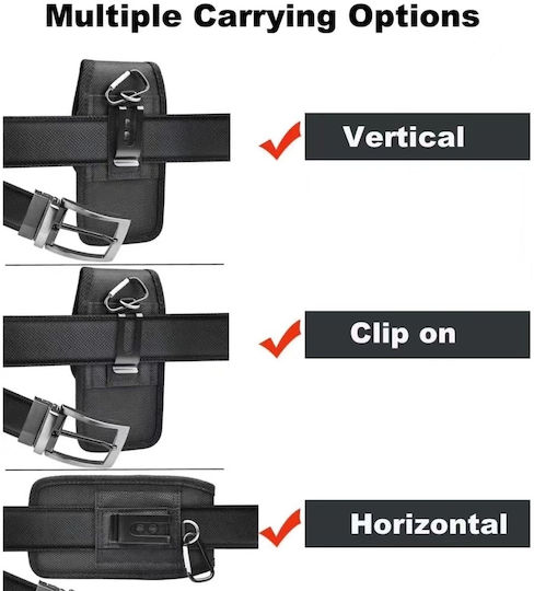 Belt Holster Pliculeț până la 6.9" Negru