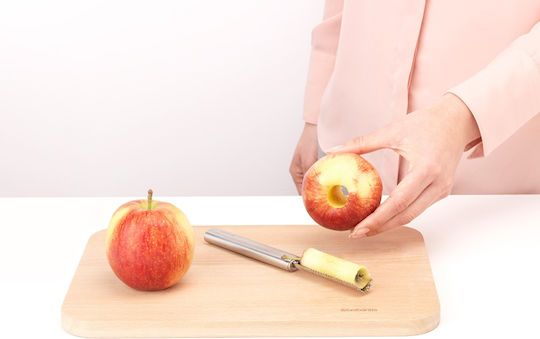 Brabantia Obst/Gemüse Schäler/Schneidemaschine aus Rostfreiem Stahl