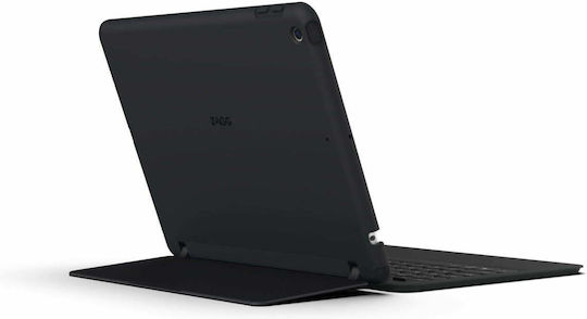 Zagg Slim Flip Cover με Πληκτρολόγιο στα Αγγλικά US Μαύρη (iPad Pro 2020 12.9")
