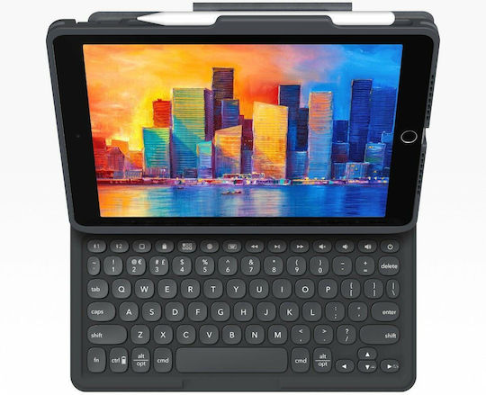 Zagg Pro Keys Flip Cover with Keyboard in English UK Charcoal for iPad 2022 10.9''
