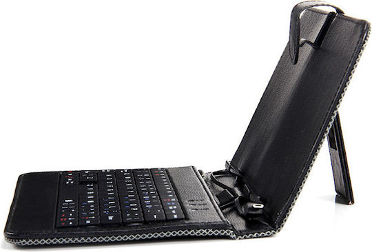 Clever Flip Cover with Keyboard in English US Black (Universal 8")