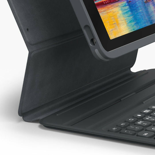 Zagg Pro Keys Flip Cover with Keyboard in English UK Charcoal for iPad 2022 10.9''